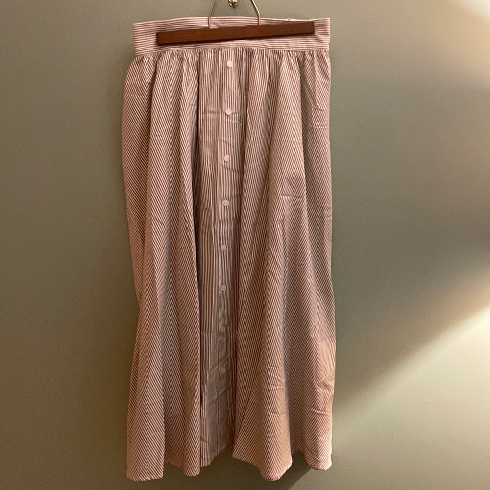 Striped midi skirt- NWT